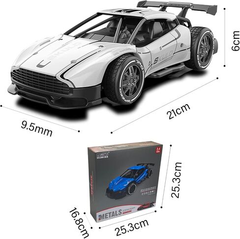 Mini Drift RC Car 1/24 Scale RC Drift Car with 3 Upgraded 1000mah Battery 2.4GHz 15km/h Racing RC Drifting Car 2WD Micro RC Cars (White) in Kuwait