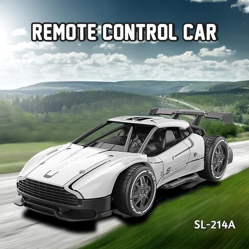 Mini Drift RC Car 1/24 Scale RC Drift Car with 3 Upgraded 1000mah Battery 2.4GHz 15km/h Racing RC Drifting Car 2WD Micro RC Cars (White) in Kuwait