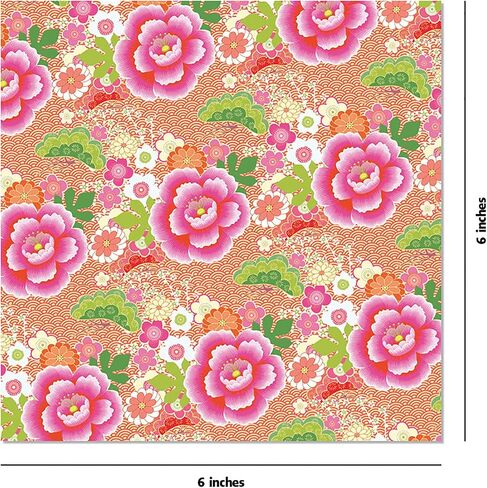 Origami Paper 500 sheets Japanese Washi Patterns 6" (15 cm): Double-Sided Origami Sheets with 12 Different Designs (Instructions for 6 Projects Included) in Saudi Arabia