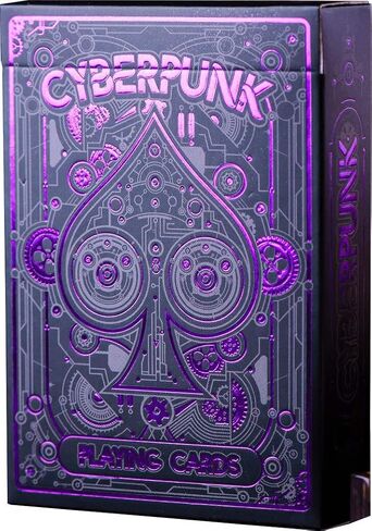 Cyberpunk Blue Playing Cards, Cardistry Decks, Black Deck of Cards for Kids & Adults, Cool with Card Game e-Book, Unique Poker, in Saudi Arabia