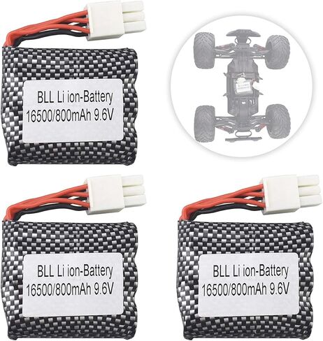 MOONZON 3 قطعة 9.6V 800mAh بطارية ل S911 S912 9115 9116 9120 S912 S913 9123 S916 9112 15-DJ02 15-DJ03 عالية السرعة على الطرق الوعرة RC قطع غيار السيارات بطاريات in Saudi Arabia