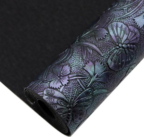 ديفيد الملحقات الفراشة اليعسوب الزهور عثرة الملمس ورقة الجلود فو 1 قطعة 11 "× 55" (30x140 سم) نسيج الجلد الصناعي المطبوع لأقراط الأقواس DIY صنع الحرف اليدوية (الفراشة واليعسوب والزهور أ) in Saudi Arabia