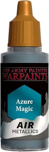The Army Painter Warpaint Air Metallics Azure Magic - طلاء مائي أكريليك غير سام شديد الصبغة للعب الأدوار على الطاولة وألعاب الطاولة وألعاب الحرب نموذج مصغر للرسم in Saudi Arabia