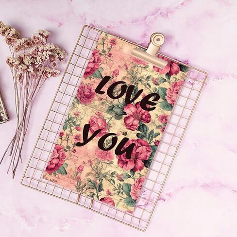 Decorative Paper 24 Sheets Rose Floral Scrapbook Pack, 6-inch Retro Multicolor Flower Butterfly Bird Pattern Journaling Collection Folded Flat for Photo Album Decor, Aesthetic Room, Purple in Kuwait