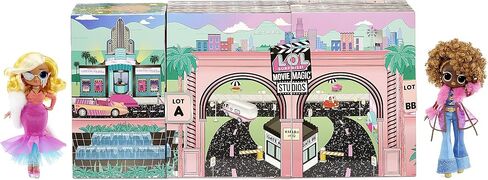 LOL Surprise OMG Movie Magic Studios مع أكثر من 70 مفاجأة، 12 دمية بما في ذلك دميتان عصريتان، 4 مراحل سينمائية، شاشة خضراء وملحقات - لعبة هدية للفتيات والأولاد الذين تتراوح أعمارهم بين 4 و5 و6 و7 سنوات فما فوق in Saudi Arabia