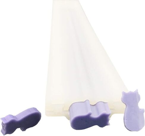 EchoDone لطيف القط أنبوب مطلي سيليكون شمعة الصابون الصابون إمدادات صنع الصابون in Kuwait