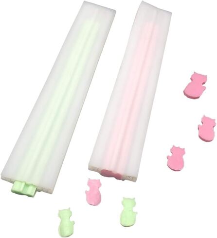 EchoDone لطيف القط أنبوب مطلي سيليكون شمعة الصابون الصابون إمدادات صنع الصابون in Kuwait