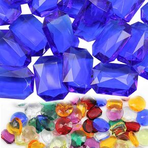 Allstarco 27mm Red CH17 Heart Acrylic Pirate Treasure Gems Plastic Jewels for Party & Games, Table Scatter, Vase Fillers, Wedding Decor Gemstones Favors - 20 Pieces in Kuwait
