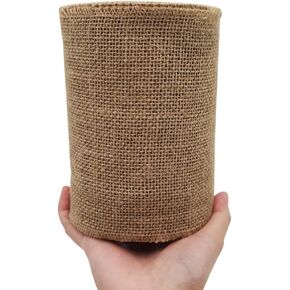 INSPIRELLE 4" Natural Burlap Fabric Roll 10 Yards Jute Ribbon in Kuwait
