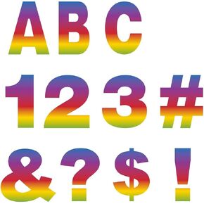 Rhawom Self Adhesive Letter Stickers, Removable Number and Symbol Stickers, Paper Poster Capital Letter for Decoration and Crafts, 123 Sheets (4 Inches, Colorful) in Saudi Arabia