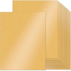 White Shimmer Cardstock 100 Sheets - Ohuhu 8.5" x 11" Heavyweight 80 lb/ 216 gsm Double-Sided Shimmer Card Stock Metallic Paper for Crafts DIY Making Cards Invitations