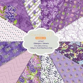 حزمة ورق قصاصات مكونة من 24 ورقة، بطاقات ورقية تزيينية مقاس 30.48 سم × 30.48 سم، ورق أوريغامي منقوش على جانب واحد، ديكور ألبوم الصور، مجموعة قابلة للطي بنفسك in Kuwait