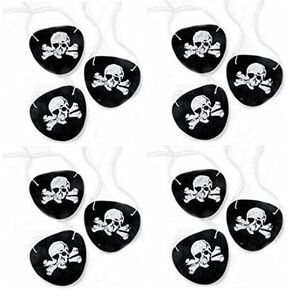 Super Z Outlet Black Felt Pirate Captain Eye Patches Skull Crossbones for Children Party Favors and Costume Prop (24 Pack) in Kuwait