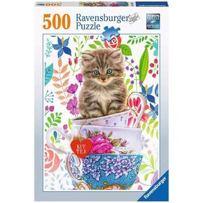 أحجية Ravensburger 15036 Cute Dogs in The Garden مكونة من 500 قطعة للبالغين - كل قطعة فريدة من نوعها، تقنية Softclick تعني أن القطع تتناسب معًا بشكل مثالي