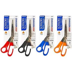 BAZIC 8" Left Handed Bent Stainless Steel Scissors in Saudi Arabia