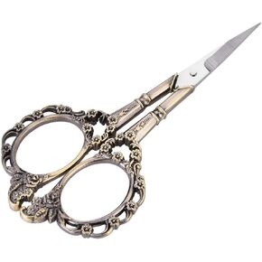 مقص زهر البرقوق الكلاسيكي الكلاسيكي على شكل زهرة التطريز والتطريز مقص خياط من الفولاذ المقاوم للصدأ (اللون #1) in Kuwait