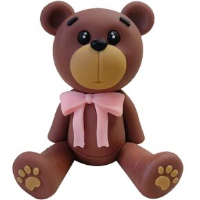 3D Bear Cake Toppers Bear Cake Decorations for Boy Girl Baby Shower Birthday Party Supplies (bule)