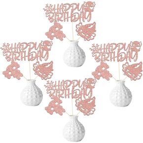 Axolotl Centerpiece Sticks, Axolotl Themed Kids Birthday Party Decorations, Cartoon Animaly Baby Shower Decor, Kawaii Axolotl Birthday Party Supplies Rose Gold 12 Pcs in Kuwait