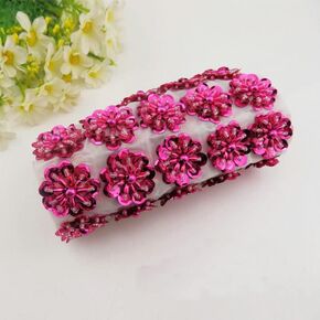 30pcs/3.2cm Sequins Embroidery Flower Patches Arts Crafts Sewing Patches (Colorful EB) in Saudi Arabia