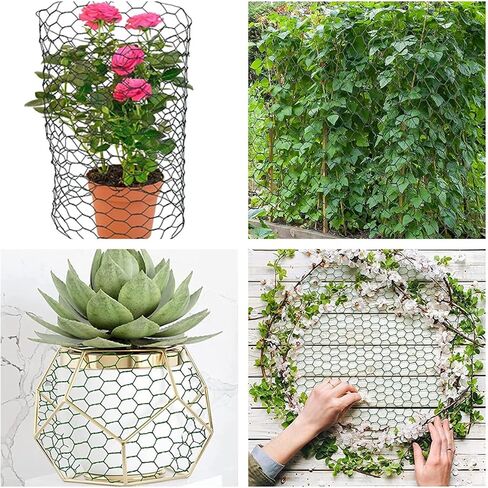 XZJMY Floral Wire Green Netting Floral Chicken Wire Chicken Wire Fence for Craft,11.8 x 94.5in Hexagonal Net Floral Arrangement Wire,Floral Arrangement Supplies,Home DIY Craf (12x95) in Saudi Arabia