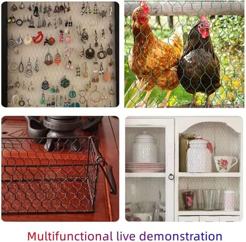 XZJMY Floral Wire Green Netting Floral Chicken Wire Chicken Wire Fence for Craft,11.8 x 94.5in Hexagonal Net Floral Arrangement Wire,Floral Arrangement Supplies,Home DIY Craf (12x95) in Saudi Arabia