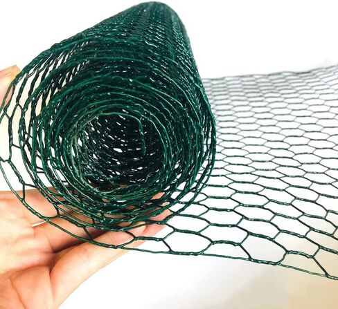 XZJMY Floral Wire Green Netting Floral Chicken Wire Chicken Wire Fence for Craft,11.8 x 94.5in Hexagonal Net Floral Arrangement Wire,Floral Arrangement Supplies,Home DIY Craf (12x95) in Saudi Arabia