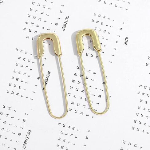 Paperclip Earrings for Women Safety Pin Earring Gold Hoop Earrings Gifts for Valentines Day Gifts for Her Him Dangle Drop Stud Earrings in Saudi Arabia