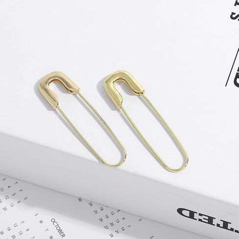 Paperclip Earrings for Women Safety Pin Earring Gold Hoop Earrings Gifts for Valentines Day Gifts for Her Him Dangle Drop Stud Earrings in Saudi Arabia