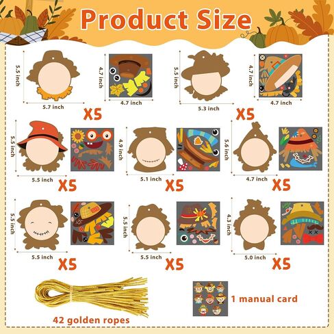 BeYumi Christmas Dachshund Craft Kit - 123Pcs Christmas Dachshund Craft Kit DIY Hanging Ornament Make Your Own Dachshund Decoration Set Xmas Holiday Party Favor Home Classroom Art Supplies for Kids in Kuwait