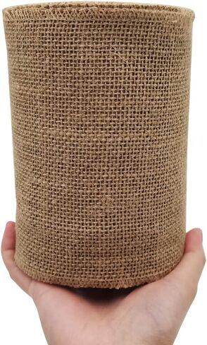 INSPIRELLE 4" Natural Burlap Fabric Roll 10 Yards Jute Ribbon in Kuwait