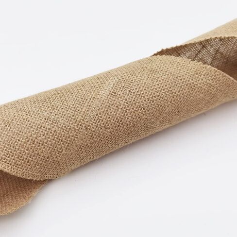 INSPIRELLE 4" Natural Burlap Fabric Roll 10 Yards Jute Ribbon in Kuwait