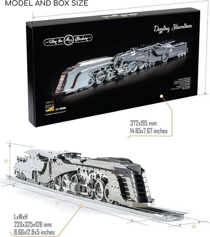 مجموعة نموذج ثلاثي الابعاد من تايم فورماشين، نموذج قطار بمقياس عتيق، نموذج قطار بخاري متحرك، احجية ثلاثية الابعاد للبالغين - مجموعة معدنية ذاتية الصنع، نموذج معدني قابل للتجميع، مجموعة بناء قطار in Kuwait