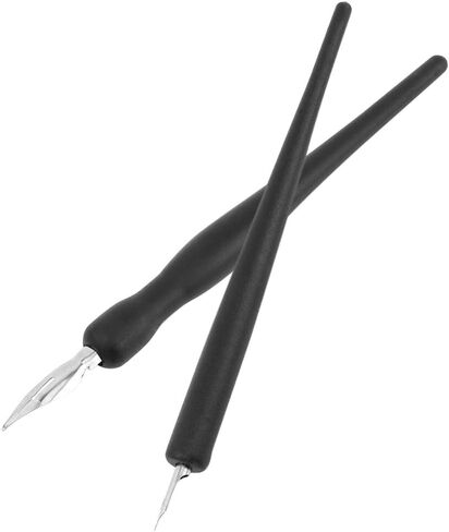 مجموعة أقلام سوداء هزلية من مجموعة أقلام رسم كرتوني مع 5 أقلام بديلة لقلم الكتابة بالحبر والقلم الهزلي in Kuwait