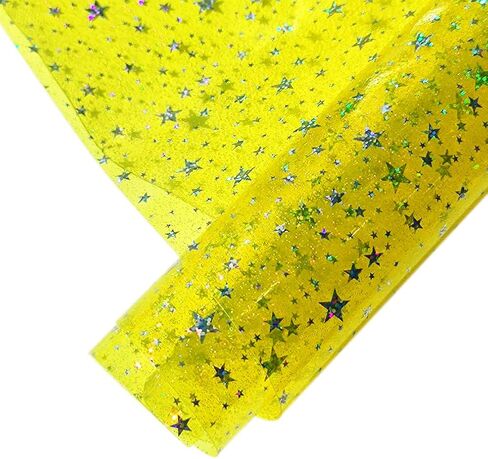 HYANG ثلاثية الأبعاد ستار روز PVC سوبر واضح المجسم الفينيل فو الجلود 1 لفة 12 "X47" (30cmX120cm) ل DIY الأقواس أقراط أكياس DIY الحرف اليدوية صنع in Saudi Arabia