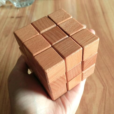 أحجية خشبية ثلاثية الأبعاد من كينجو، أحجية مكعبات متداخلة ثلاثية الأبعاد، لعبة تجميع فكرية، ألغاز للبالغين/الأطفال in Kuwait