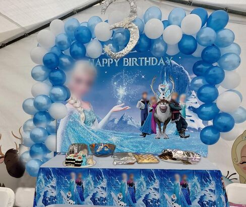 ANDXIN قطعتان من مفارش المائدة لحفلات الأميرات للفتيات وديكور حفلات الأميرات اللطيفة للفتيات ومستلزمات حفلات أعياد الميلاد غطاء طاولة بلاستيكي للاستعمال مرة واحدة مقاس 70 × 42 بوصة in Kuwait