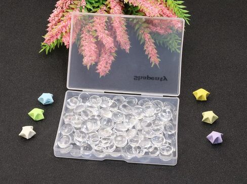 Shapenty 12MM Clear Round Glass Cabochons Dome Tiles for DIY Craft Photo Charms, Cameo Pendants, Rings, Necklace and Jewelry Making, 120PCS in Saudi Arabia