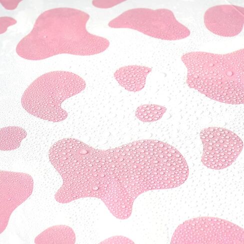 HHHLCWA 3 عبوات مفرش طاولة مطبوع عليها بقرة وردية، غطاء طاولة بلاستيكي وردي لزينة حفلات أعياد الميلاد للأطفال تحت عنوان بقرة لمستلزمات أعياد الميلاد 220 × 131 سم in Kuwait