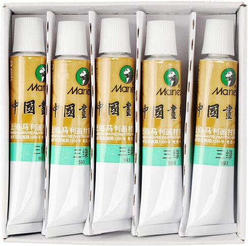 NWFashion 12ML Chinese Painting Color Tubes Watercolor Drawing 5PC/ONE LOT (793 Black) in Saudi Arabia