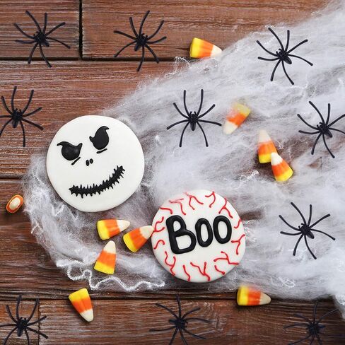 TUPARKA 50 Pcs Halloween Fake Spider Plastic Mini Spiders Realistic Joke Toys for Haunted House Halloween Party Decoration, Black in Kuwait