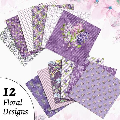 حزمة ورق قصاصات مكونة من 24 ورقة، بطاقات ورقية تزيينية مقاس 30.48 سم × 30.48 سم، ورق أوريغامي منقوش على جانب واحد، ديكور ألبوم الصور، مجموعة قابلة للطي بنفسك in Kuwait