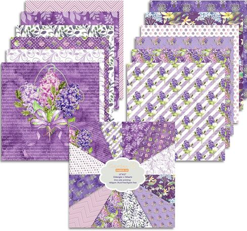 حزمة ورق قصاصات مكونة من 24 ورقة، بطاقات ورقية تزيينية مقاس 30.48 سم × 30.48 سم، ورق أوريغامي منقوش على جانب واحد، ديكور ألبوم الصور، مجموعة قابلة للطي بنفسك in Kuwait