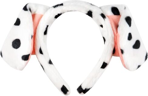 HOYDATE Dalmatian Headband with Dog Ears Costume Dog Ears Headband Cartoon Hair Hoop Dalmatian Headband Hair Accessories for Halloween Christmas Cosplay Party Favors Supplies (Dalmatian Headband) in Kuwait