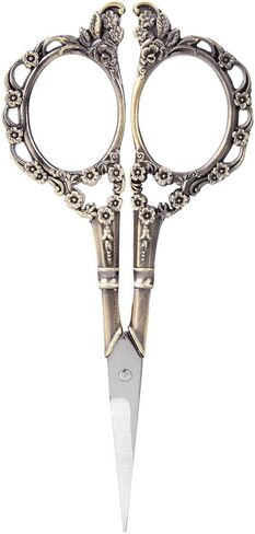 مقص زهر البرقوق الكلاسيكي الكلاسيكي على شكل زهرة التطريز والتطريز مقص خياط من الفولاذ المقاوم للصدأ (اللون #1) in Kuwait