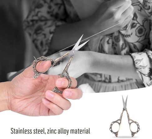 مقص زهر البرقوق الكلاسيكي الكلاسيكي على شكل زهرة التطريز والتطريز مقص خياط من الفولاذ المقاوم للصدأ (اللون #1) in Kuwait