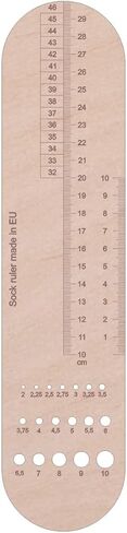 Knit-Chek for Knitting Needle, Knitting Needle Gauge, Knitting Ruler, Swatch Ruler 2-10mm Knitting Scale in Kuwait