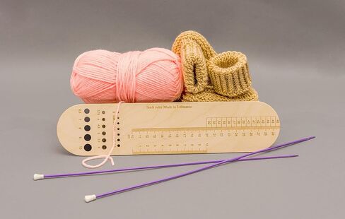 Knit-Chek for Knitting Needle, Knitting Needle Gauge, Knitting Ruler, Swatch Ruler 2-10mm Knitting Scale in Kuwait