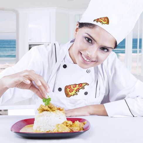 رقع تطريز على شكل بيتزا من زد زد اكس ال ال ار او، رقع خياطة مطرزة بنمط الطعام للملابس والحقائب والجاكيتات والجينز والاكسسوارات والحرف اليدوية، 12 قطعة in Kuwait