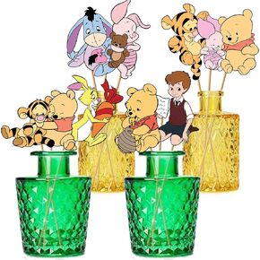 Cute Winnie Centerpieces For Tables 16 Pcs Pooh Centerpieces On Sticks Bear Toppers Cutouts For Baby Shower Decorations Birthday Party Supplies in Kuwait
