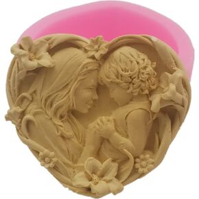 Redxin Mold Virgin Mary Angel Baby Silicone soap Mold Candle Mold Mother's Day Gift Handmade soap, Candles, Chocolate, Candy, Cake Making